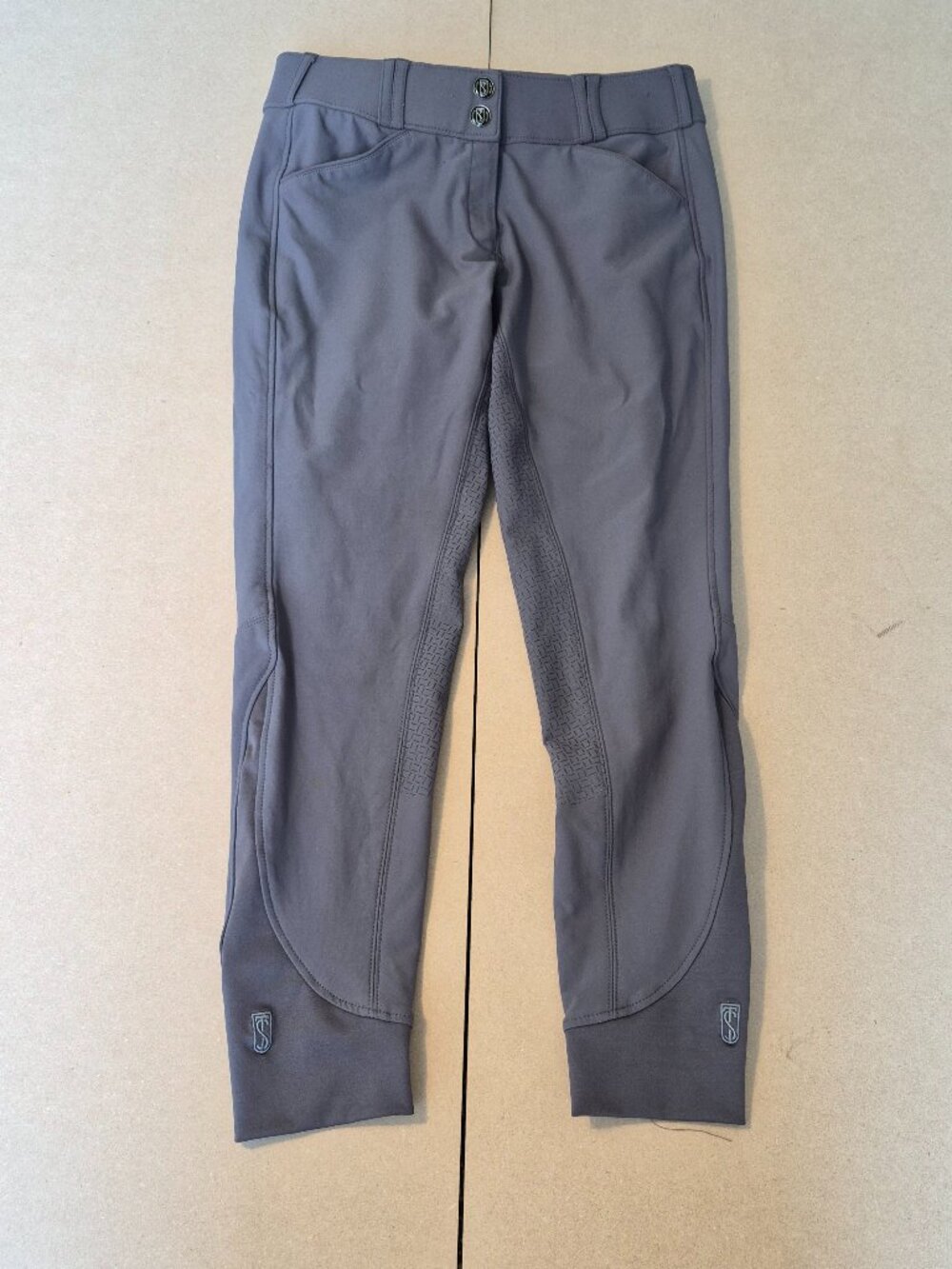 Tredstep Ireland Women’s 28R Gray Full Seat Riding Breeches Equestrian Pants